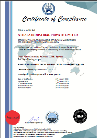 GMP Compliance Certificate (WHO Standard)