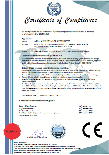 LVD Compliance Certificate (EU 2014/35/EU)